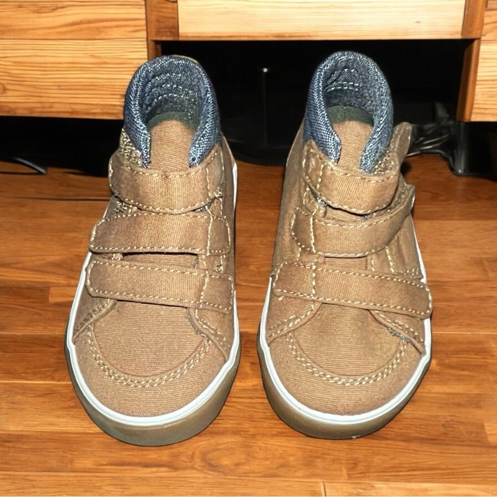 Old Navy Brown High-Top Sneakers with Velcro Straps
